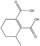 3-Methyl-1-cyclohexene-1,2-dicarboxylic acid Structure