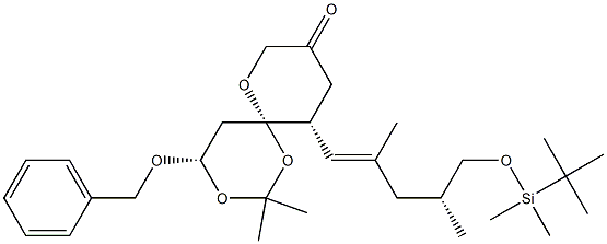 (4S,6S,11R)-2,2-Dimethyl-4-benzyloxy-11-[(1E,4R)-2,4-dimethyl-5-(tert-butyldimethylsilyloxy)-1-penten-1-yl]-1,3,7-trioxaspiro[5.5]undecan-9-one