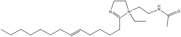 1-[2-(Acetylamino)ethyl]-1-ethyl-2-(5-tridecenyl)-2-imidazoline-1-ium Structure
