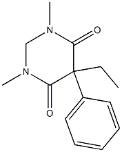 5-Ethyl-5-phenyl-2,5-dihydro-1-methyl-3-methylpyrimidine-4,6(1H,3H)-dione Struktur