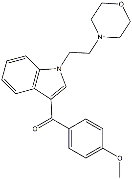 1-(2-Morpholinoethyl)-3-(4-methoxybenzoyl)-1H-indole Structure