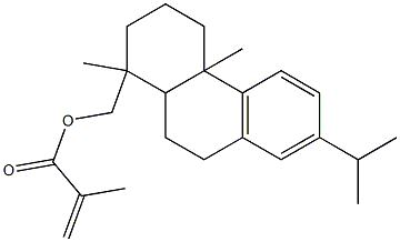 Methacrylic acid 1,2,3,4,4a,9,10,10a-octahydro-7-isopropyl-1,4a-dimethylphenanthren-1-ylmethyl ester 结构式