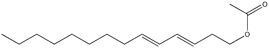 3,5-Tetradecadien-1-ol acetate Struktur