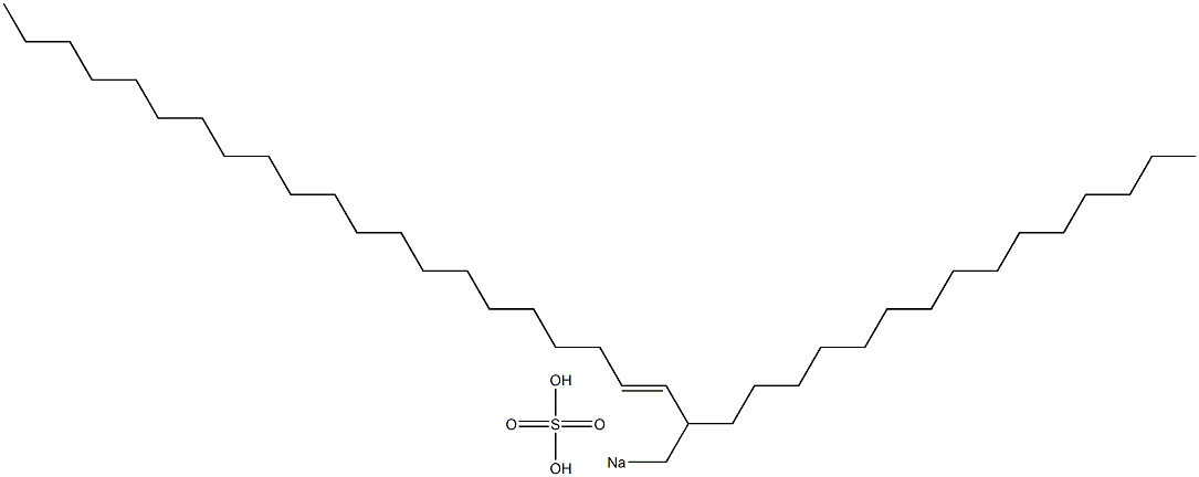Sulfuric acid 2-pentadecyl-3-tricosenyl=sodium ester salt