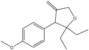  2,2-Diethyl-3-(4-methoxyphenyl)methylenetetrahydrofuran