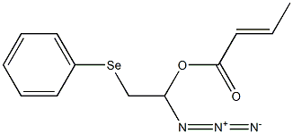 (E)-2-Butenoic acid 1-azido-2-phenylselenoethyl ester