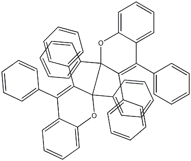 2,2',3,3',4,4'-Hexaphenyl-2,2'-bi(2H-1-benzopyran) 结构式