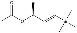 Acetic acid (E,S)-1-(trimethylsilyl)-1-buten-3-yl ester Struktur