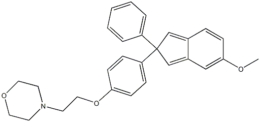  4-[2-[4-(6-Methoxy-2-phenyl-2H-inden-2-yl)phenoxy]ethyl]morpholine