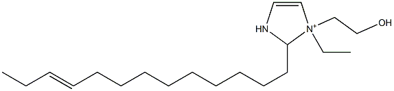 1-Ethyl-1-(2-hydroxyethyl)-2-(10-tridecenyl)-4-imidazoline-1-ium Struktur