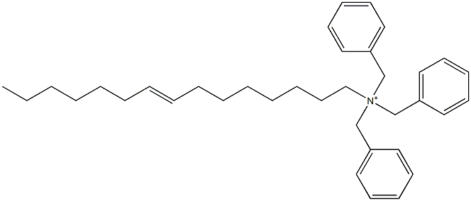 (8-ペンタデセニル)トリベンジルアミニウム 化学構造式