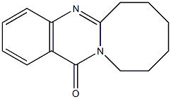 6,7,8,9,10,11-Hexahydro-13H-azocino[2,1-b]quinazolin-13-one 结构式