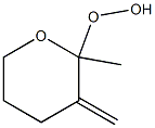 (Tetrahydro-3-methylene-2-methyl-2H-pyran)-2-yl hydroperoxide Struktur