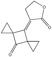 8-[(Tetrahydro-2-oxofuran)-3-ylidene]dispiro[2.1.2.1]octan-4-one Structure