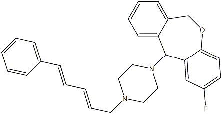 2-Fluoro-11-[4-[(2E,4E)-5-phenylpenta-2,4-dienyl]-1-piperazinyl]-6,11-dihydrodibenz[b,e]oxepin
