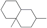 Decahydro-2,4a-dimethylnaphthalene Structure
