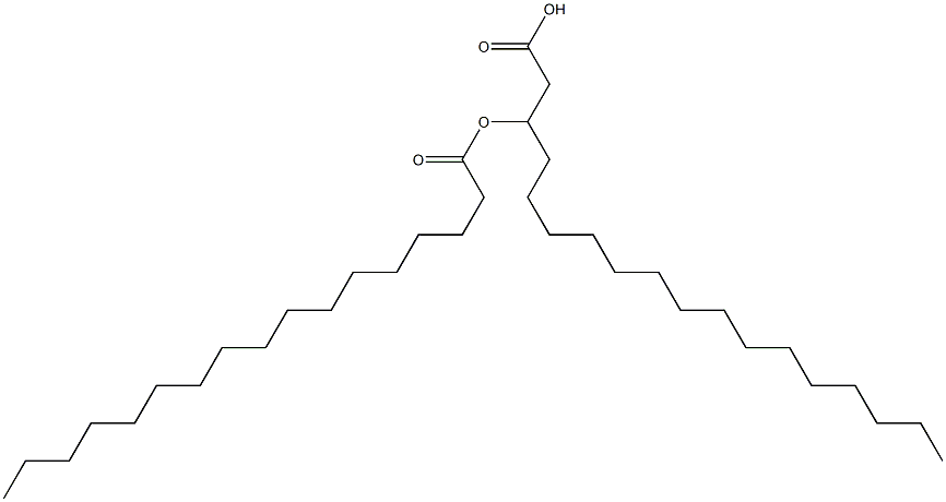 3-Heptadecanoyloxyoctadecanoic acid Structure
