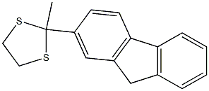 2-(9H-Fluoren-2-yl)-2-methyl-1,3-dithiolane Structure