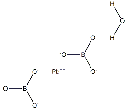 Lead diborate hydrate Struktur