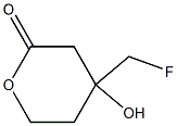 4-Hydroxy-4-(fluoromethyl)tetrahydro-2H-pyran-2-one,,结构式