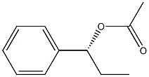 Acetic acid (1R)-1-phenylpropyl ester 结构式