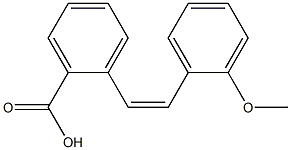 (Z)-2'-Methoxystilbene-2-carboxylic acid Structure