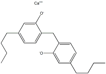 Calcium 2,2'-methylenebis(5-butylphenoxide) Struktur