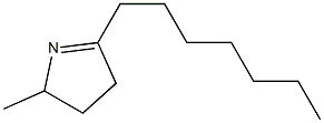 2-Heptyl-5-methyl-1-pyrroline Structure