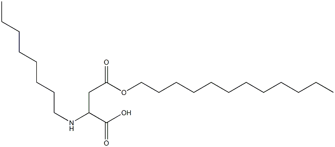 2-Octylamino-3-(dodecyloxycarbonyl)propionic acid Struktur