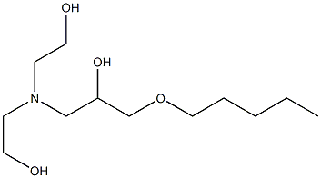 1-[Bis(2-hydroxyethyl)amino]-3-pentyloxy-2-propanol Structure