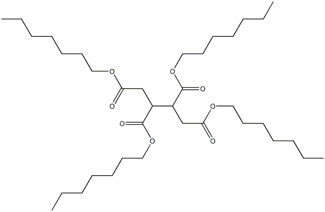 1,2,3,4-Butanetetracarboxylic acid tetraheptyl ester,,结构式