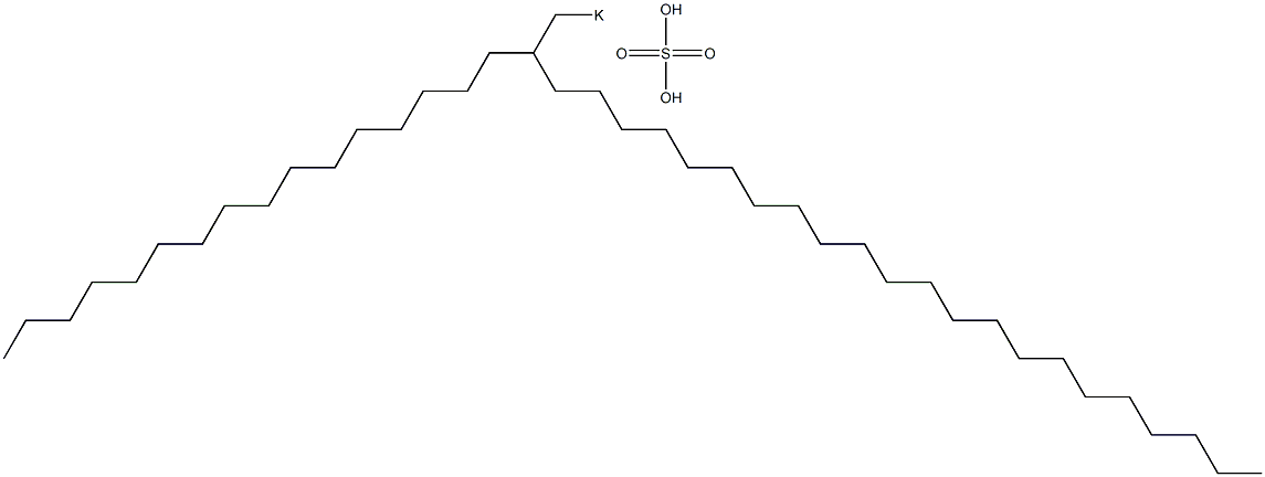 Sulfuric acid 2-hexadecyltetracosyl=potassium salt