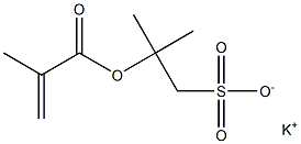 2-(Methacryloyloxy)-2-methyl-1-propanesulfonic acid potassium salt Struktur
