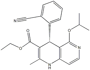 (4R)-1,4-Dihydro-5-isopropyloxy-2-methyl-4-(2-cyanophenyl)-1,6-naphthyridine-3-carboxylic acid ethyl ester