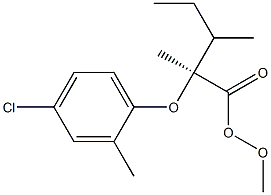 (S)-2-(4-Chloro-2-methylphenoxy)propionic acid 2-butoxyethyl ester 结构式