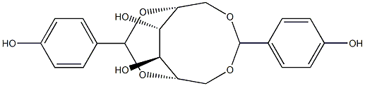 1-O,6-O:2-O,5-O-Bis(4-hydroxybenzylidene)-D-glucitol Structure