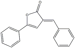 (3E)-3-(Benzylidene)-5-[phenyl]furan-2(3H)-one Struktur