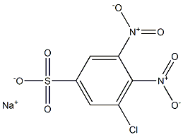 5-クロロ-3,4-ジニトロベンゼンスルホン酸ナトリウム 化学構造式
