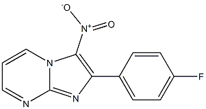 2-(4-Fluorophenyl)-3-nitroimidazo[1,2-a]pyrimidine 结构式