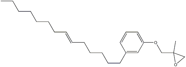 3-(6-Tetradecenyl)phenyl 2-methylglycidyl ether Struktur