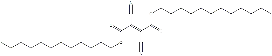 (E)-2,3-Dicyano-2-butenedioic acid didodecyl ester Structure
