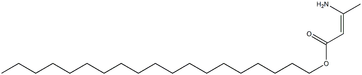 (Z)-3-Amino-2-butenoic acid nonadecyl ester Structure