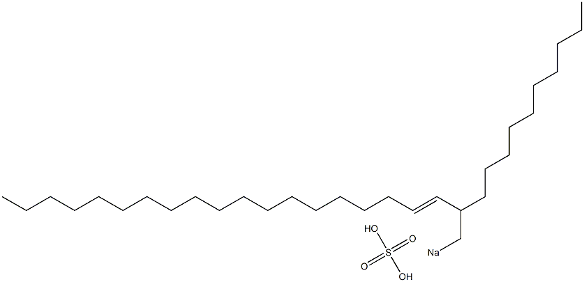 Sulfuric acid 2-decyl-3-henicosenyl=sodium ester salt
