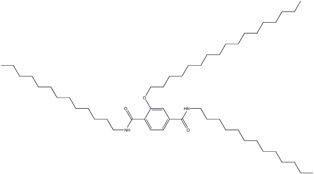 2-(Heptadecyloxy)-N,N'-ditridecylterephthalamide 结构式