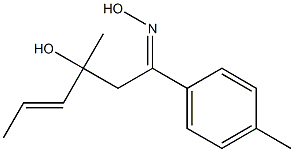 (1E)-1-(4-Methylphenyl)-3-hydroxy-3-methyl-4-hexen-1-one oxime Structure