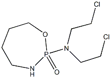 Hexahydro-2-[bis(2-chloroethyl)amino]-1,3,2-oxazaphosphepine 2-oxide 结构式