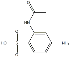 2-Acetylamino-4-aminobenzenesulfonic acid