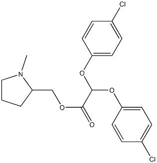 (+)-Bis(4-chlorophenoxy)acetic acid (1-methyl-2-pyrrolidinyl)methyl ester