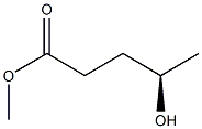 (R)-4-ヒドロキシ吉草酸メチル 化学構造式