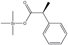 (S)-2-Phenylpropionic acid trimethylsilyl ester Struktur